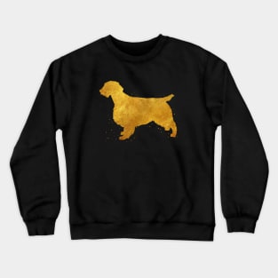 Welsh springer spaniel dog golden art Crewneck Sweatshirt